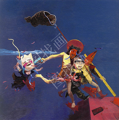 近现代 岂梦光-走为上计 40x40cm